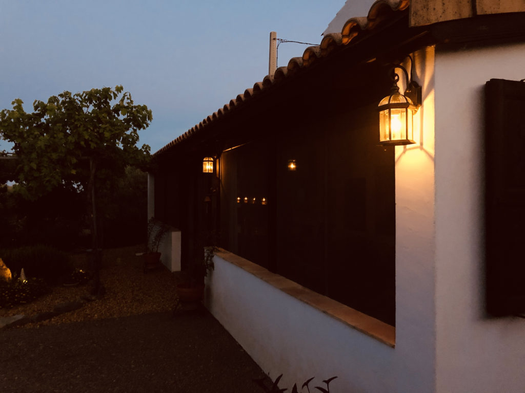 lanterns on porch